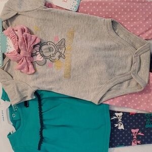Multi Brands  2 piece Girl Set (2-Sets ) 6-9 months